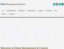 Tablet Screenshot of eildon-finance.co.uk